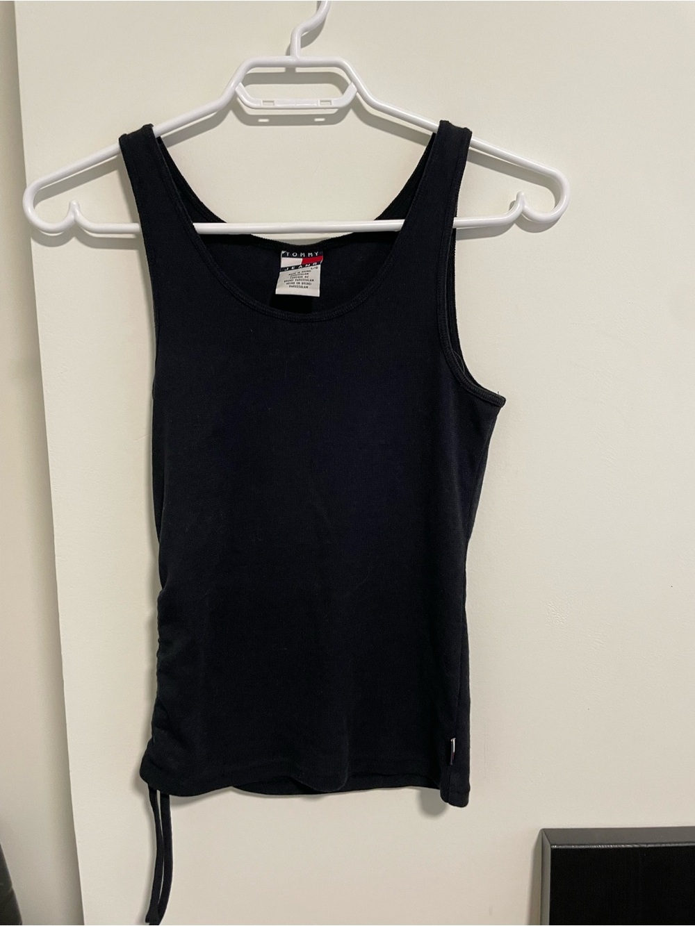 56 Tommy Hilfiger Black Ribbed Tank Top